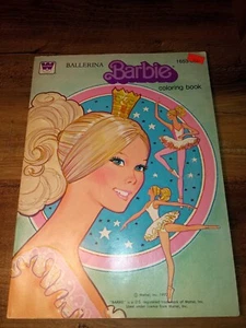 Barbie Ballerina Coloring Book Mattel, 1977  A Whitman  Book 1653-69¢ - Picture 1 of 9