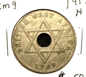 Penny H Africa occidentale inglese 1919 KM 9 XF - Foto 1 di 2