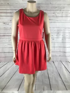 MAISON JULES Size XXL Coral Dress Ponte Sleeveless Fit and Flare NWT - Picture 1 of 6