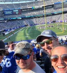 Giants vs Saints 12/08 2 tickets lower level sec 126 + PARKING - Picture 1 of 1