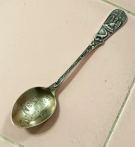 Vintage Sterling Silver Souvenir Spoon New Orleans Louisiana Union Justice Croc - Picture 1 of 5