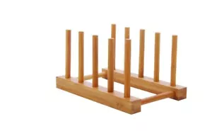 Bamboo Dish Drying Rack Dish Rack Collapsible Dish Drainer Wooden Drainboard Sto - Picture 1 of 4