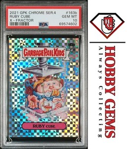 RUBY CUBE PSA 10 2021 Topps Chrome X-Fractor 17/150 163b GPK