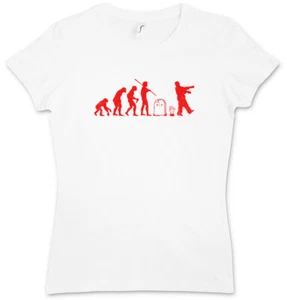 ZOMBIE EVOLUTION II GIRLIE SHIRT The Walking Girlie Living Dead Walkers Horror - Picture 1 of 1