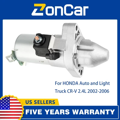 New Starter for 2.4 2.4L HONDA CRV CR-V 02 03 04 05 06 2002 2003 2004 2005 2006 - Image 1 of 4