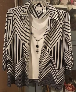 Camiseta sin mangas Alfred Dunner para mujer talla 14 manga 3/4 incorporada - Imagen 1 de 3