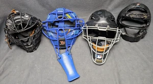 Catcher and Umpire Mask Lot Baseball Hockey Referee Vintage Modern - Picture 1 of 23