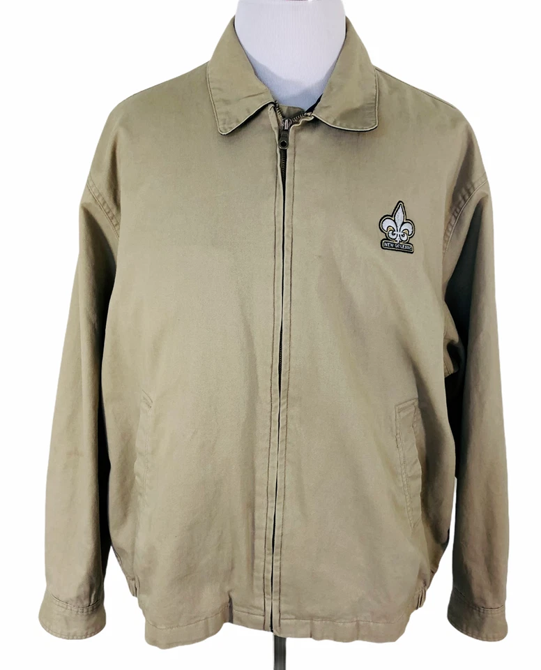 Vintage Devon Jones Mens 2XL New Orleans Bomber Jacket Logo - Image 1 of 4