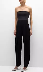 Emporio Armani women's Strapless Black Jumpsuit - size 42 / 6 us - retail $945 - Picture 1 of 9
