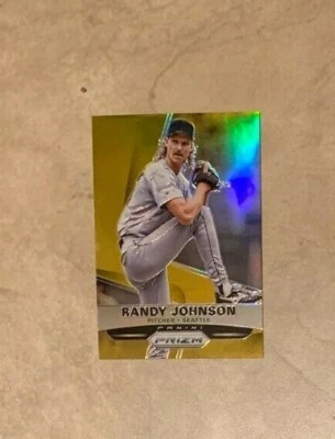 Randy Johnson #157 2015 2/10 Panini Prizm Gold solo 10 hecho Seattle Mariners Foto 1 de 2