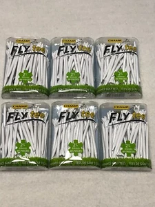 6 Packs Champ Zarma Fly 2 3/4" Zero Friction White Golf Tees 240 95528 NEW - Picture 1 of 3