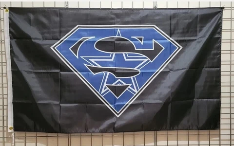 Dallas Cowboys Superman Flag 3ftx5ft Cowboys Superman Logo flag Banner NFL 🔥🔥 Cover