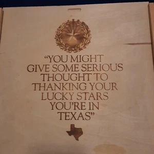 Storage wooden plywood Organizer box made in Texas. Slide front to open. - Picture 1 of 6