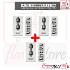 resistenze coil atomizzatore Justfog resistenza Q16 C14 da 1.6 ohm 3 pacchi da 5