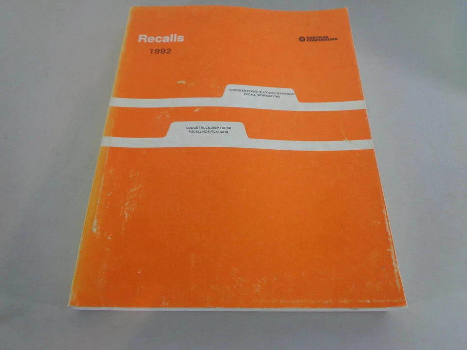 Servizio Bulletins/Zurückruf-infos Chrysler, Jeep,Plymouth,Dodge Di 1992 - Immagine 1 di 1