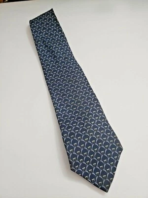 NECK TIE GEOFFREY BEENE - Blue & Gray Men's 100% Imported Silk - Made in USA! - Image 1 of 4