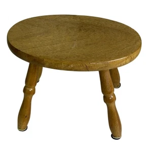 Vintage Wooden Oval Foot Stool 4 Leg Rest 13 x 9x 9 Rustic Primitive Furniture - Picture 1 of 5