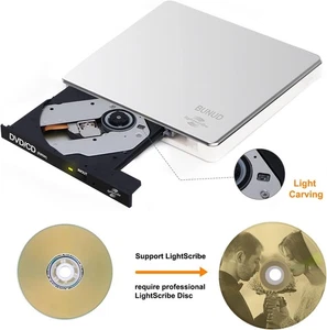 Lecteur CD DVD externe LightScribe lecteur graveur CD/DVD +/-RW - LIRE DESCRIPTION - Photo 1/23