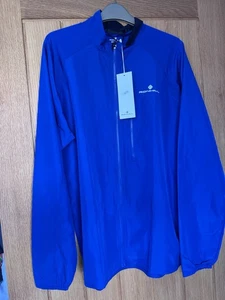 Ronhill Men's Core Wind Jacket Lightweight Sports Running Top Dark Cobalt Size L - Picture 1 of 2