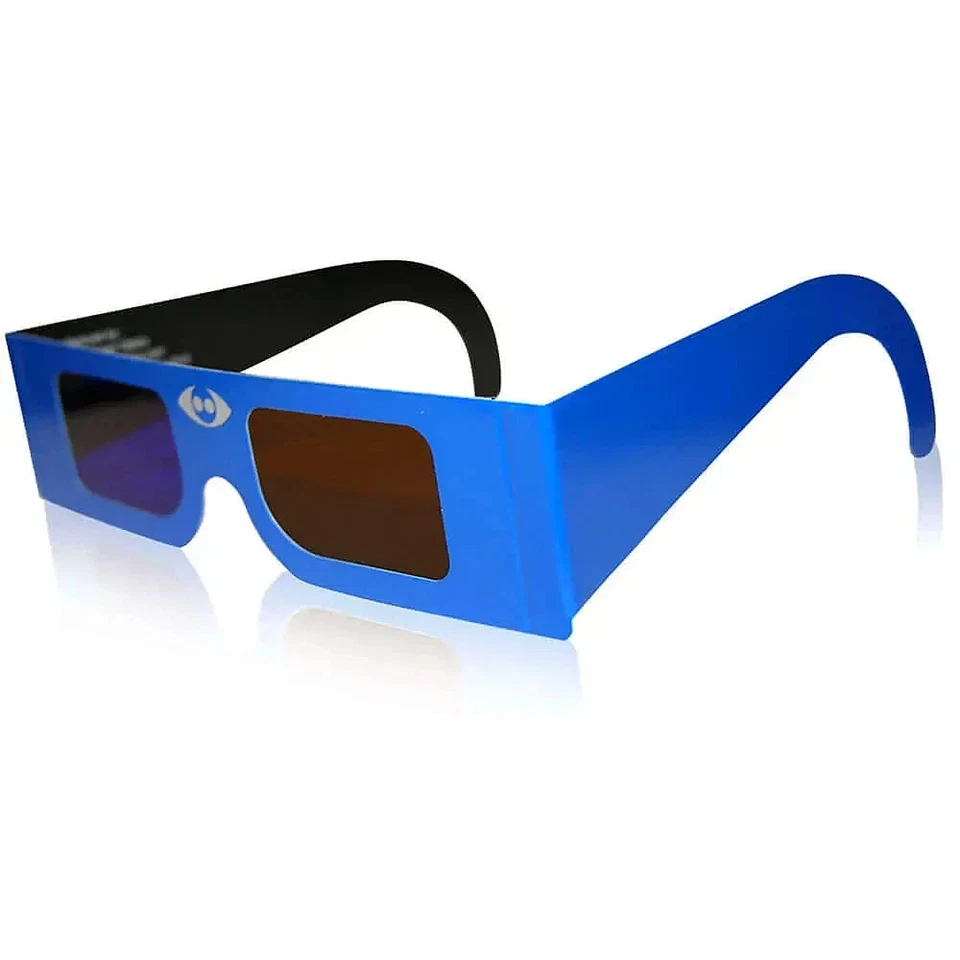 Gafas Anaglifo 3D Ámbar/Azul - Cartón Azul - NUEVAS Foto 1 de 1