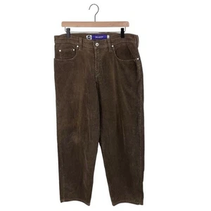 Vintage 90s Levi's Silver Tab Baggy Corduroy Jeans Brown Men's Size W33 L30 USA - Picture 1 of 7