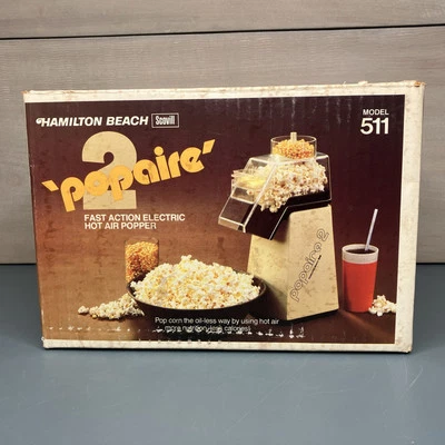Hamilton Beach Scovill Popaire 2 Popcorn Machine Model 511 Vintage New - Image 1 of 4