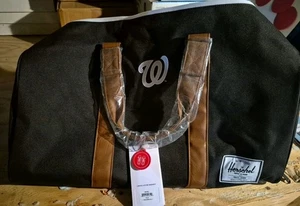 Herschel Novel Duffle Standard Bag 42.5L Black NWT Washington Nationals Rare - Picture 1 of 2