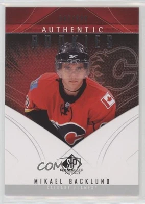 2009 SP Game Used Edition Authentic Rookies /699 Mikael Backlund #129 Rookie RC - Image 1 of 3