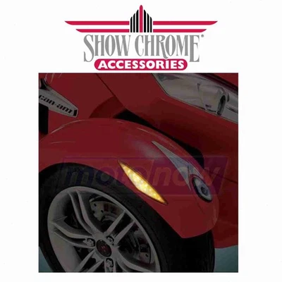Show Chrome Amber LED Marker Lights for 2008-2009 Can-Am Spyder GS SM5 - gl Foto 1 de 4