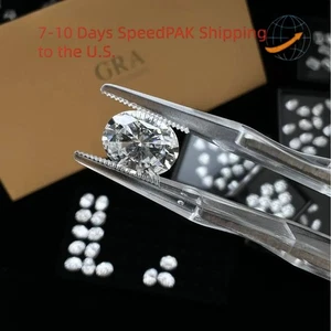Wholesale 0.1-10ct Loose Moissanite Oval Cut D Color GRA VVS1 for DIY Jewelry  - Picture 1 of 20