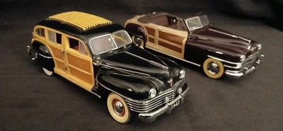 2 coches Chrysler Town & Country Woody Wagon Danbury 1942 y 1948 como nuevos 1:24 sin caja Foto 1 de 4