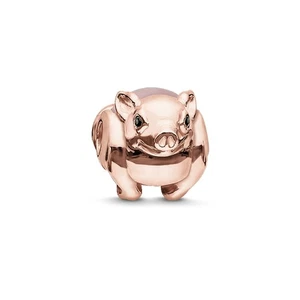 Genuine THOMAS SABO Piglet Karma Bead 18K Rose Gold Plating K0197-417-9 - Picture 1 of 4