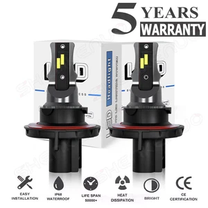 2X Kit de bombillas LED súper brillantes H13 9008 660000LM 6500K blanco haz alto-bajo - Imagen 1 de 9