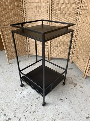 Swoon Aero Drinks Bar Trolley, Black Metal RRP149 - Image 1 of 4