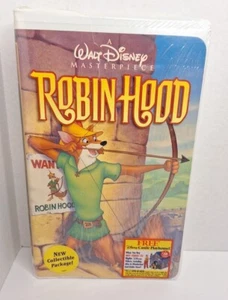 WALT DISNEY "ROBIN HOOD" VHS MASTERPIECE CLAMSHELL NEW SEALED - Picture 1 of 8