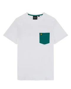 LYLE & SCOTT T-SHIRT - BIANCO/VERDE - TS831VOG-X179 - Imagen 1 de 1