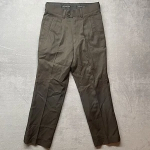 100 % Wolle italienische Hose braun Tulliano Damen 24 W Plissee Designer neu mit Etikett neu - Bild 1 von 14