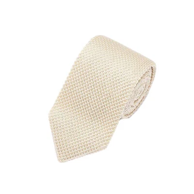 Corbata de punto liso de ganchillo de 7 cm para hombres boda fiesta negocios corbata de flecha formal Foto 1 de 2