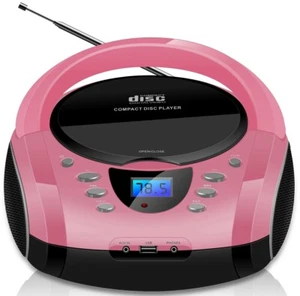 Radio CD portátil Boombox niños radio reproductor de CD equipo estéreo sistema compacto - Imagen 1 de 3