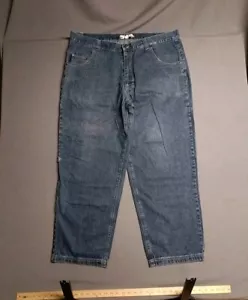 Pantalones de mezclilla vintage Kikai Machine Carpenter para hombre 44x31 holgados pierna ancha Y2K patinador Grund - Imagen 1 de 13