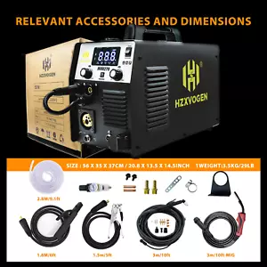 HZXVOGEN 5IN1 MIG TIG MMA Welding Machine Plasma Cutter Welder Gas/Gasless 250A - Picture 1 of 12