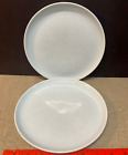 2 Crate & Barrel Aaron Probyn Hue Aqua Blue Dessert Salad Luncheon Plates 8.5"