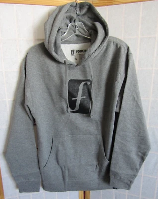 NUEVO EN CAJA Sudadera con Capucha Forum Gris Jaspeado Logo Mezcla de Algodón Para Hombre Talla S Foto 1 de 4