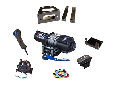 Polaris RZR XP 900 Winch and Mount Plate Kit 2011-2013 4500 lbs KFI UTV SXS 4 - Image 1 of 4