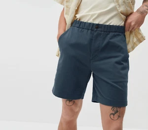 Everlane The Performance Chino Short Pull On Kingfisher Navy Blau Herren Gr. L - Bild 1 von 7