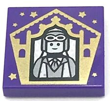 Tile 2 x 2 with Groove with HP Chocolate Frog Card Rowena Ravenclaw Pattern  : Part 3068bpb1740