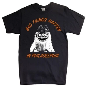BAD THINGS HAPPEN IN PHILADELPHIA Tshirt Gritty flyers philly - Bild 1 von 1