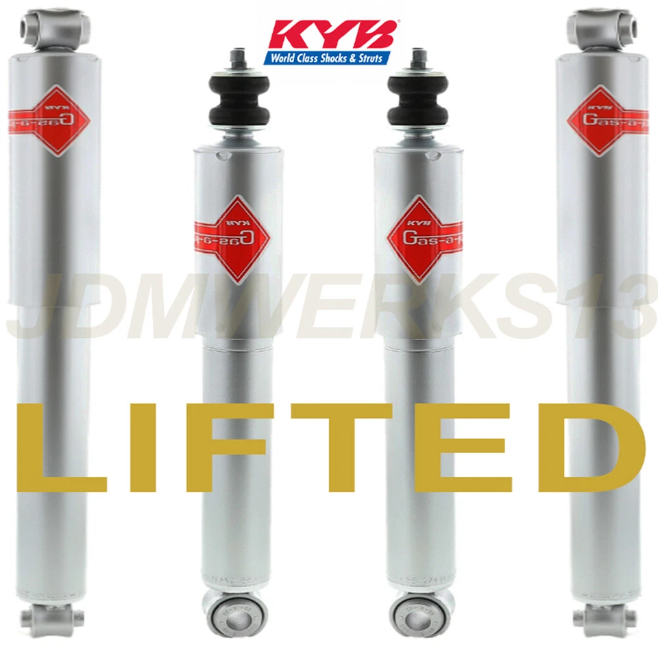 KYB 4 AMORTIGUADORES de alta resistencia para Nissan Frontier elevado de 2 a 3 pulgadas tracción trasera y 4x4 98-04 Foto 1 de 4