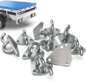 ® Gancio a Tre per Teloni Da Rimorchio E Rete Di Rimorchio (10 Pz) | Ganci Spond - Foto 1 di 12