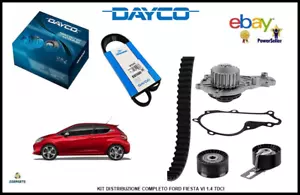 Kit distribuzione pompa acqua cinghia servizi per Peugeot 208 1.4 HDI dal 2012-> - Picture 1 of 3